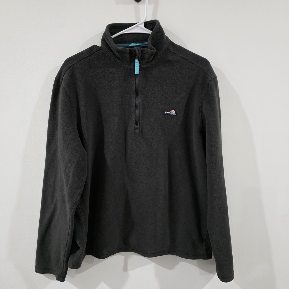 Chubbies Fleece Quarter Zip Pullover Mens Sweater Size Medium Gray‎